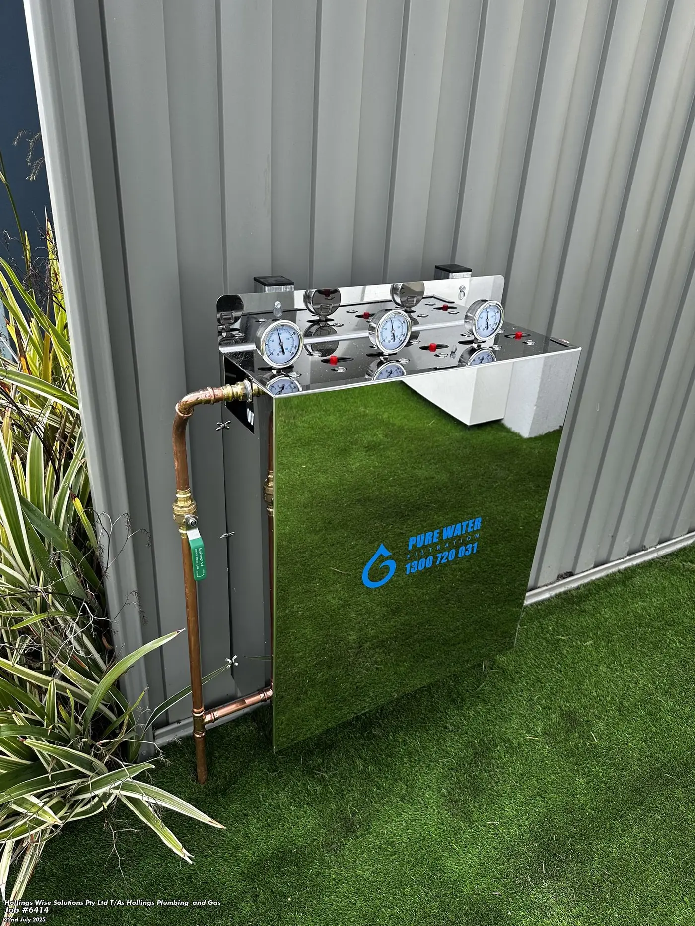 Rainwater UV filtration system with three-stage filter canisters - Pure Water Filtration Australia