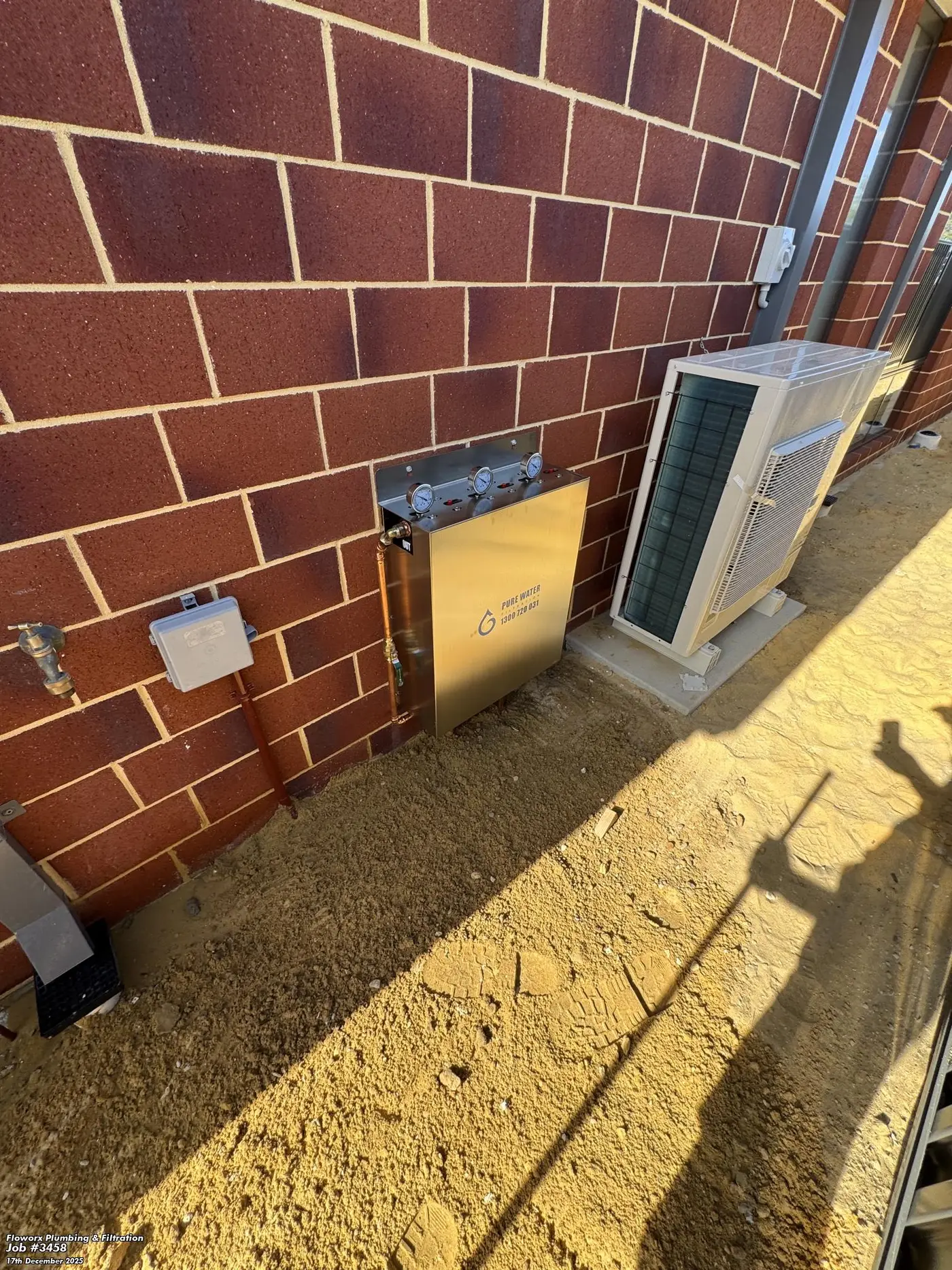 Pure Water Filtration rainwater filtration system installed at an Australian home
